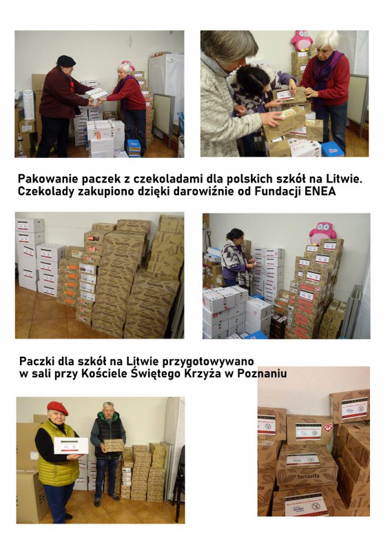 Pakowanie dar&oacute;w dla Wilna