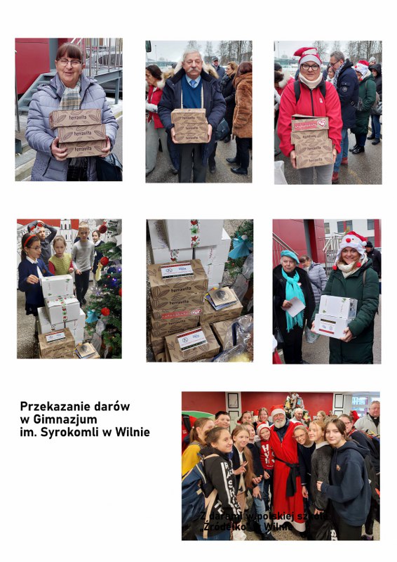 Z darami w Wilnie