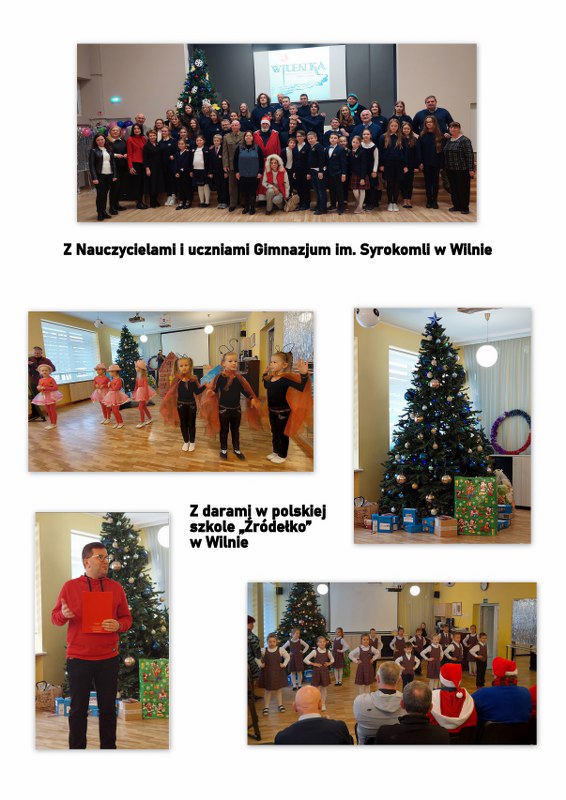 Z darami w Wilnie