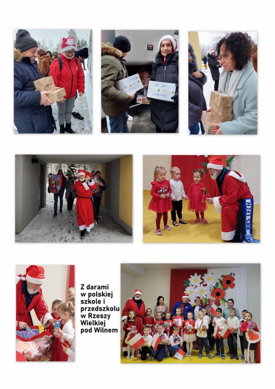 Z darami na Litwie