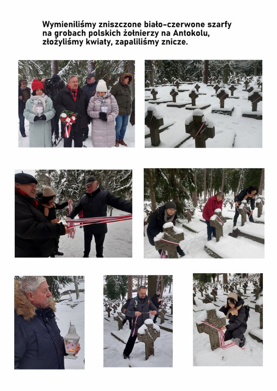 Na cmentarzu na Antokolu